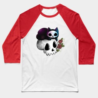 Spooky Cat Baseball T-Shirt